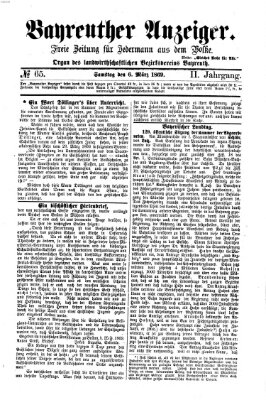 Bayreuther Anzeiger Samstag 6. März 1869