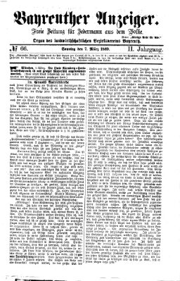 Bayreuther Anzeiger Sonntag 7. März 1869