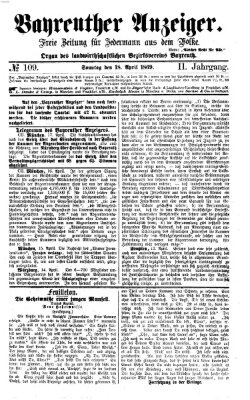 Bayreuther Anzeiger Sonntag 18. April 1869