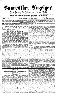 Bayreuther Anzeiger Donnerstag 6. Mai 1869