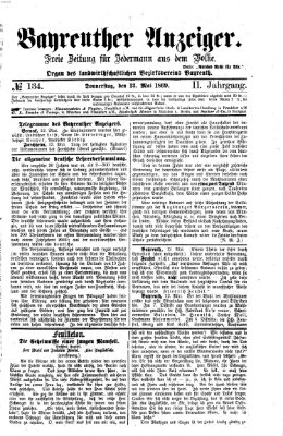 Bayreuther Anzeiger Donnerstag 13. Mai 1869