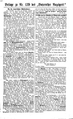 Bayreuther Anzeiger Dienstag 18. Mai 1869