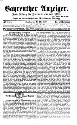 Bayreuther Anzeiger Dienstag 25. Mai 1869