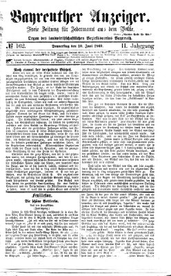 Bayreuther Anzeiger Donnerstag 10. Juni 1869