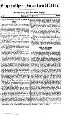 Bayreuther Anzeiger Montag 8. Februar 1869