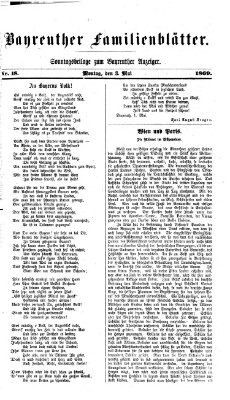 Bayreuther Anzeiger Montag 3. Mai 1869