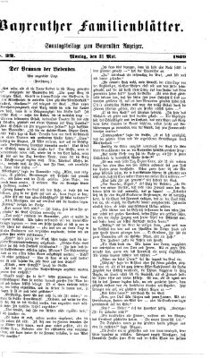 Bayreuther Anzeiger Montag 31. Mai 1869