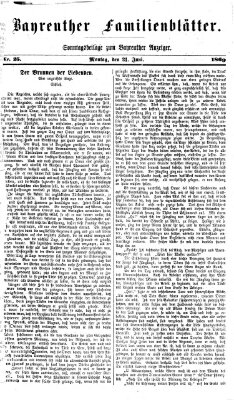 Bayreuther Anzeiger Montag 21. Juni 1869