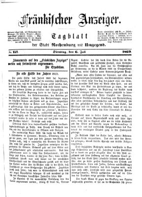 Fränkischer Anzeiger Dienstag 6. Juli 1869