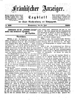 Fränkischer Anzeiger Donnerstag 8. Juli 1869