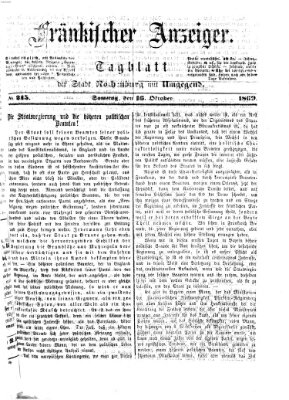 Fränkischer Anzeiger Samstag 16. Oktober 1869