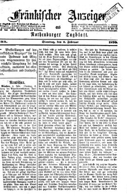 Fränkischer Anzeiger Dienstag 8. Februar 1870