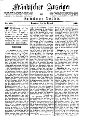 Fränkischer Anzeiger Dienstag 2. August 1870