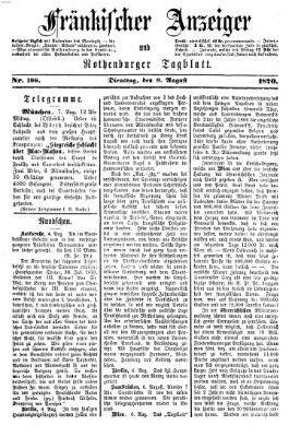 Fränkischer Anzeiger Dienstag 9. August 1870