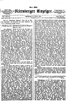 Nürnberger Anzeiger Samstag 20. Oktober 1860