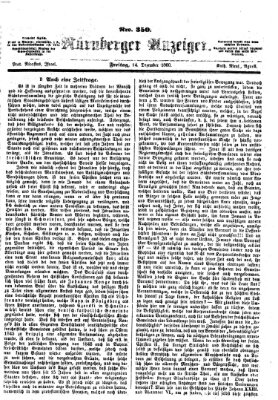 Nürnberger Anzeiger Freitag 14. Dezember 1860