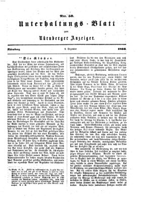 Nürnberger Anzeiger Sonntag 9. Dezember 1860