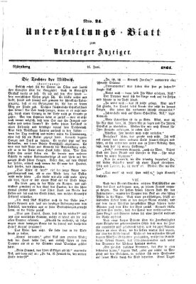 Nürnberger Anzeiger Sonntag 16. Juni 1861