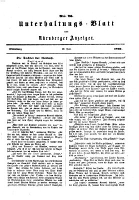 Nürnberger Anzeiger Sonntag 30. Juni 1861