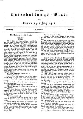 Nürnberger Anzeiger Sonntag 8. September 1861