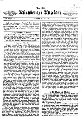 Nürnberger Anzeiger Montag 15. Juli 1861