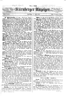 Nürnberger Anzeiger Freitag 19. Juli 1861