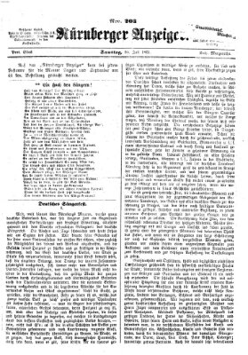 Nürnberger Anzeiger Samstag 20. Juli 1861