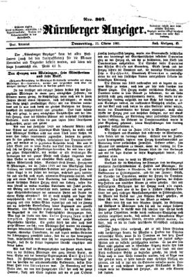 Nürnberger Anzeiger Donnerstag 31. Oktober 1861