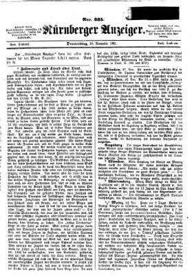 Nürnberger Anzeiger Donnerstag 28. November 1861