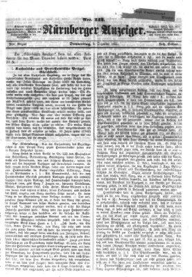 Nürnberger Anzeiger Donnerstag 5. Dezember 1861