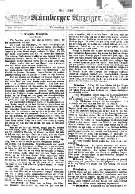 Nürnberger Anzeiger Montag 16. Dezember 1861