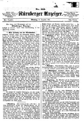 Nürnberger Anzeiger Montag 23. Dezember 1861