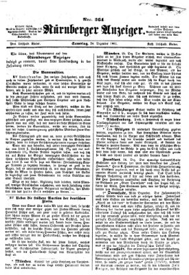 Nürnberger Anzeiger Samstag 28. Dezember 1861