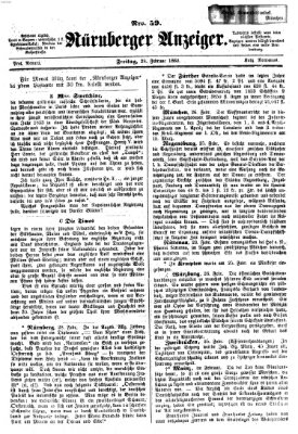 Nürnberger Anzeiger Freitag 28. Februar 1862