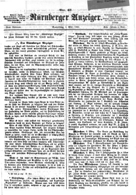 Nürnberger Anzeiger Samstag 8. März 1862