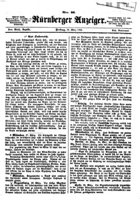 Nürnberger Anzeiger Freitag 28. März 1862