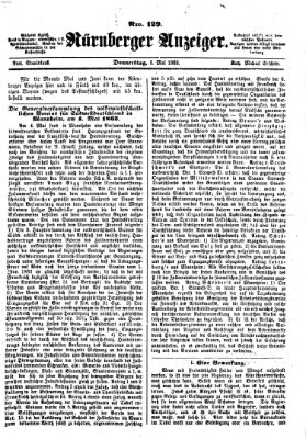 Nürnberger Anzeiger Donnerstag 8. Mai 1862