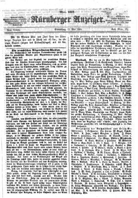 Nürnberger Anzeiger Sonntag 11. Mai 1862