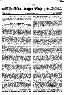 Nürnberger Anzeiger Dienstag 13. Mai 1862