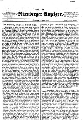 Nürnberger Anzeiger Montag 19. Mai 1862