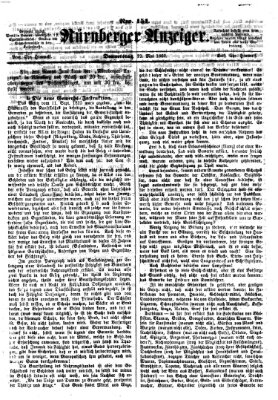 Nürnberger Anzeiger Donnerstag 29. Mai 1862