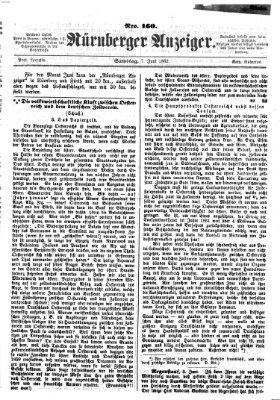 Nürnberger Anzeiger Samstag 7. Juni 1862