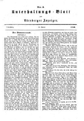 Nürnberger Anzeiger Sonntag 26. Januar 1862