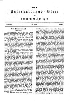 Nürnberger Anzeiger Sonntag 23. Februar 1862