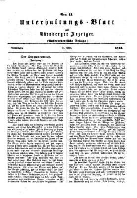 Nürnberger Anzeiger Freitag 14. März 1862