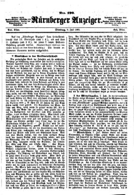 Nürnberger Anzeiger Dienstag 8. Juli 1862