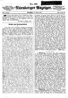 Nürnberger Anzeiger Samstag 23. August 1862