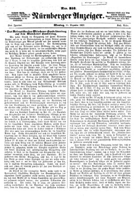 Nürnberger Anzeiger Montag 15. Dezember 1862