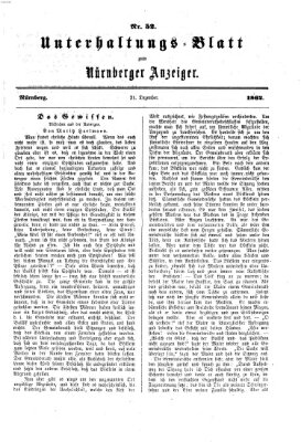 Nürnberger Anzeiger Sonntag 21. Dezember 1862