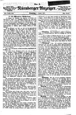 Nürnberger Anzeiger Samstag 3. Januar 1863